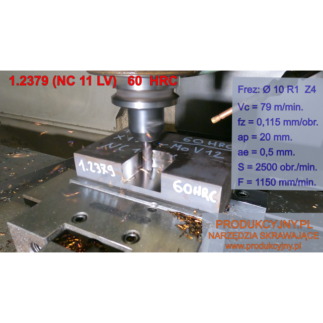 Frez z promieniem naroża fi 8 R0,2 ST LINE